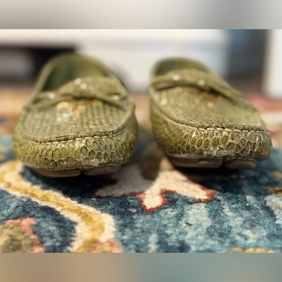 Prada Loafers - Green Snakeskin - Picture 3 of 15